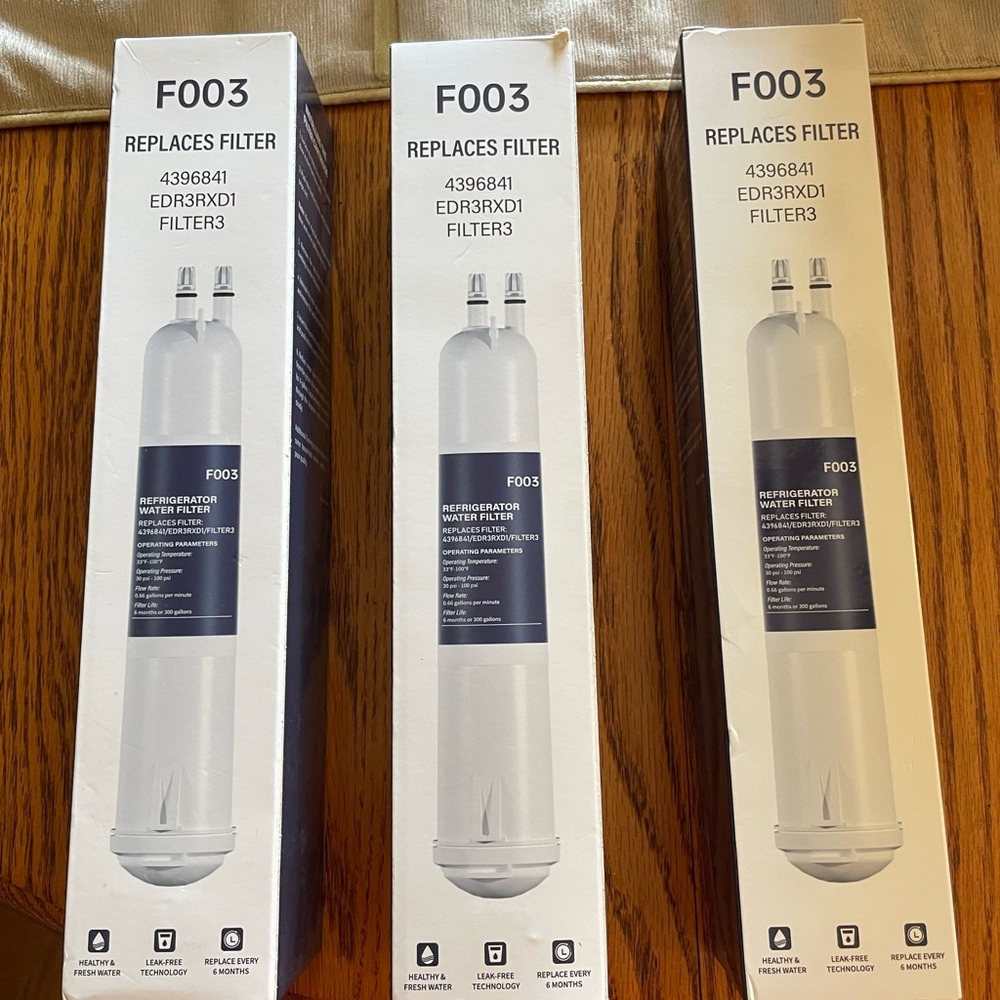 F003 Refrigerator Water Filter Replacement - White